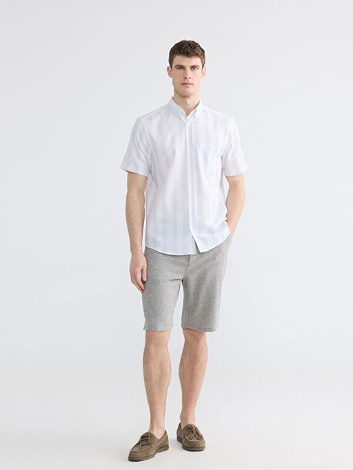 Regular Fit ?izgili Arm?rl? Erkek G?mlek