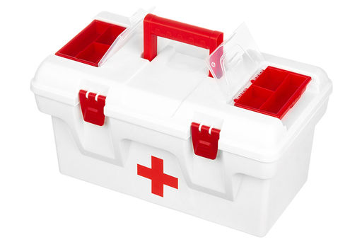 Ящик для медикаментов-аптечка 16 л 40,5*23,5*21 см Массимос крыш.с 2-мя защел.и 2-мя органай+вклад - Elan gallery фото 18