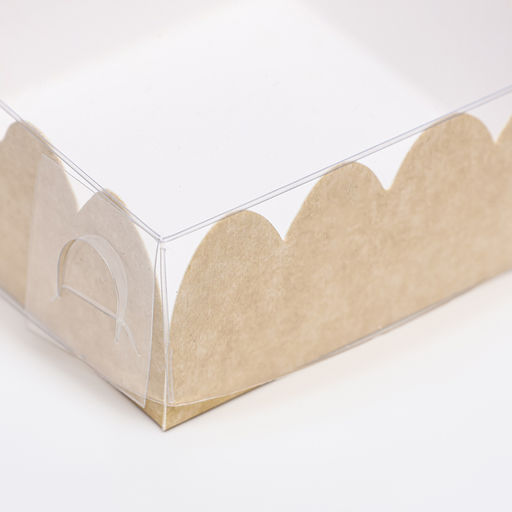 Цена за 5 шт. Коробка для печенья, крафт, 7×7×3 см