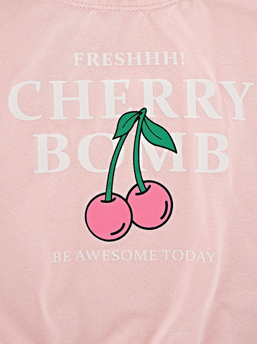 Футболка для девочки	 UD 6037 розовый - Mini maxi фото 6