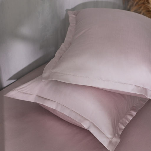 Наволочка SL Home Tencel, 70×70+3 см, пудра, тенсель, эвкалиптовое волокно 100%