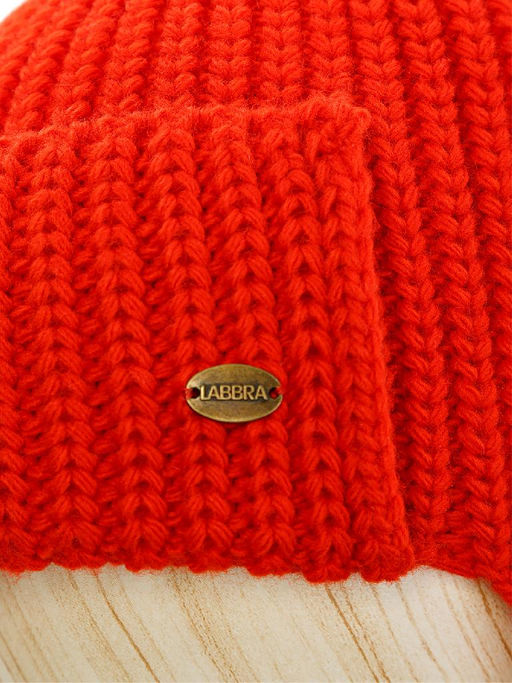 Шапка жен. шерсть+акр LB-BR55037 orange - Labbra фото 3