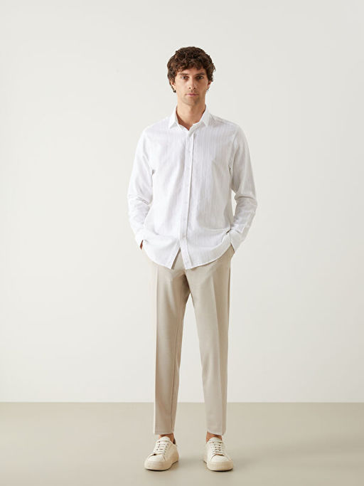 Regular Fit Uzun Kollu Arm?rl? Erkek G?mlek