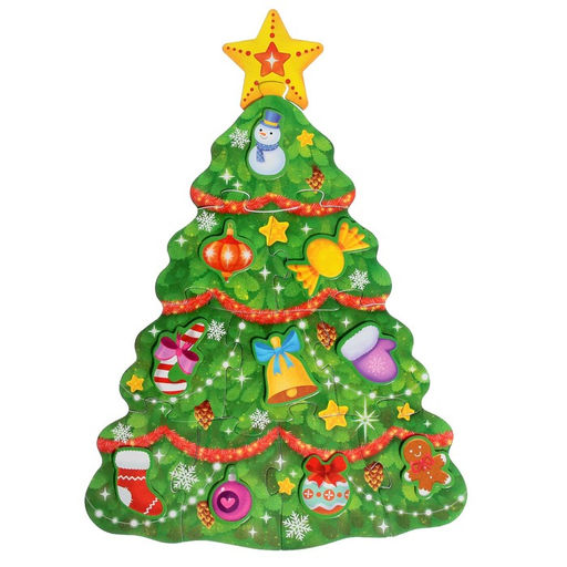 Пазл с липучками Украшаем ёлочку, МИКС - Puzzle time фото 4