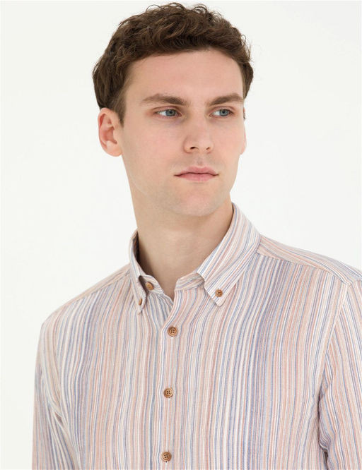 Lacivert Regular Fit Uzun Kollu G_mlek - Pierre cardin фото 2