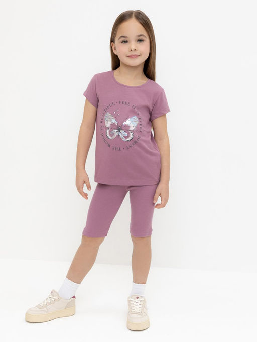 Crockid _ КР 400556/темная орхидея к553 шорты (велосипедки) для дев  фото 5