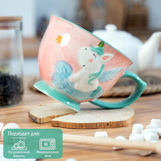 Кружка керамическая Единорог, 450 мл - Simaland фото 5