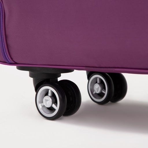 Сумка дорожная 18 на колёсах, отдел на молнии, наружный карман, цвет фиолетовый - Simaland фото 3