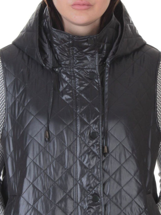 802 DK. GRAY Жилет утепленный женский (50 гр. синтепон) - Fashion фото 4