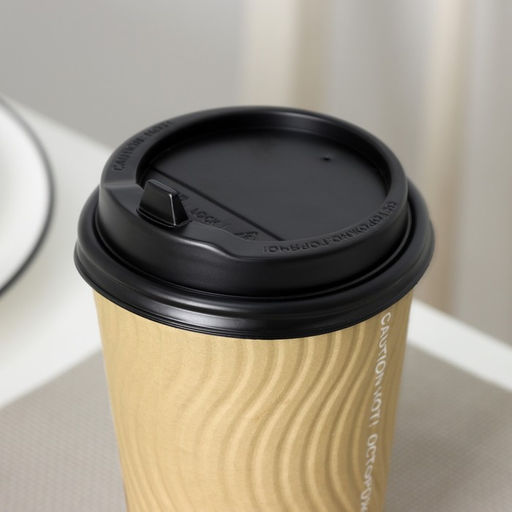 Цена за 100 шт. Крышка одноразовая для стакана чёрная, с клапаном, d=9 см - Simaland фото 16