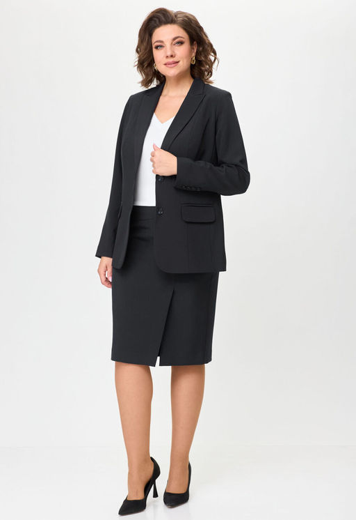 Костюм БелЭльСтиль 205/603 черный однотон  фото 2