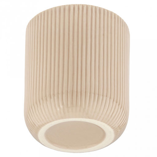 Кашпо для цветов керамическое "Виши" 0,95л, д11,5см, h13см, внутренний д10,2см, фактурный глянец, бежевый, в коробке (Китай)