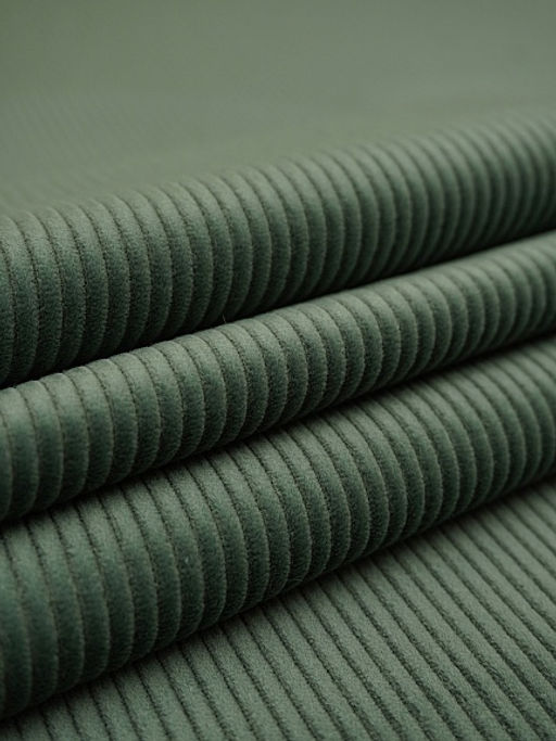 Вельвет цв.Св.винтажная хвоя, ш.1.45м, хлопок-100%, 330гр/м.кв