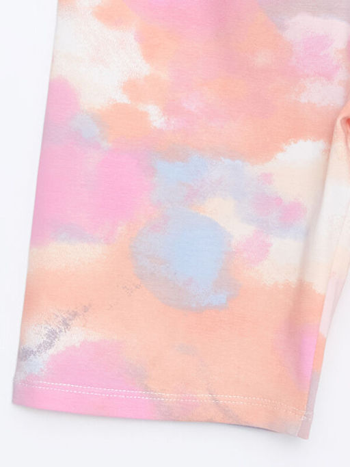 Beli Lastikli Batik Desenli K?z ?ocuk Tayt - Waikiki фото 2