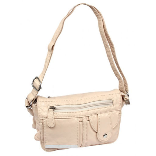 Сумка женская искусственная кожа Guecca-016, 2отд, плеч/ремень, бежевый SALE 262043