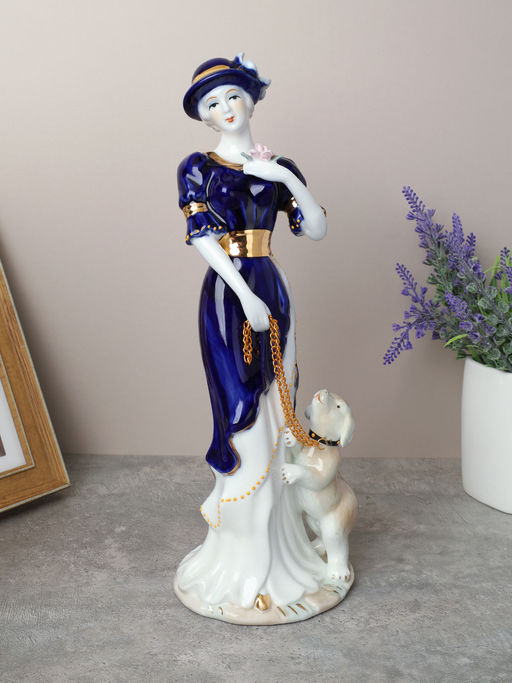 Статуэтка Дама с собачкой 30 см / XH-0838 /уп 24/ - Галеонтрейд фото 3