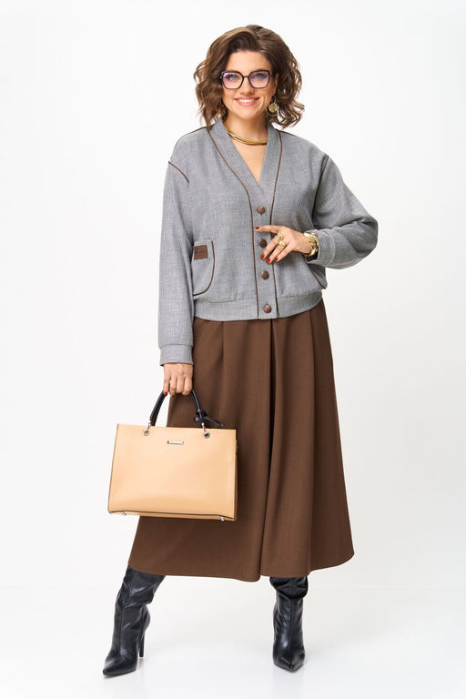 Костюм Aira Style 24131 Коричневый