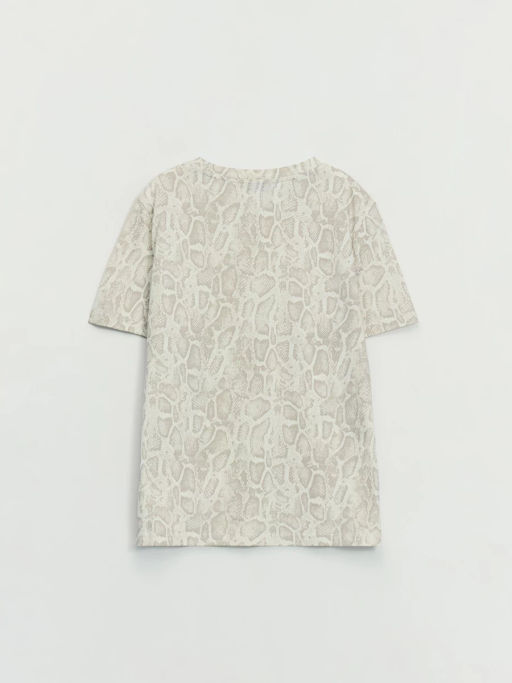 Футболка из хлопка с принтом / Zarina  фото 8