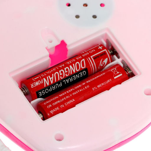 Музыкальный телефон детский «Маленькая леди», русская озвучка, цвет розовый