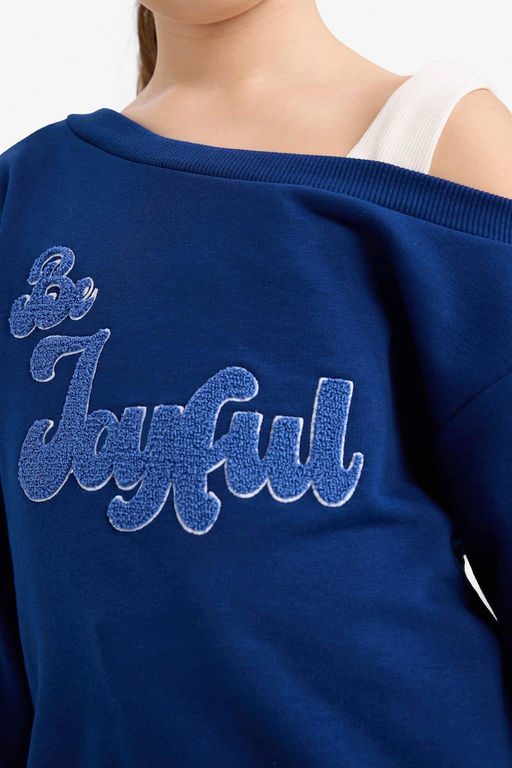 Carmen Yaka Sweatshirt K_z _ocuk - Defacto фото 5
