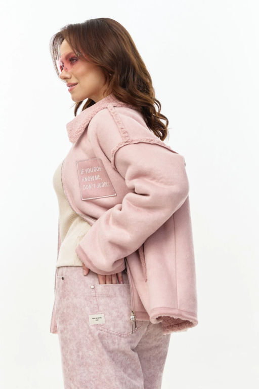 Брюки 4163/1 Пыльно-розовый мрамор