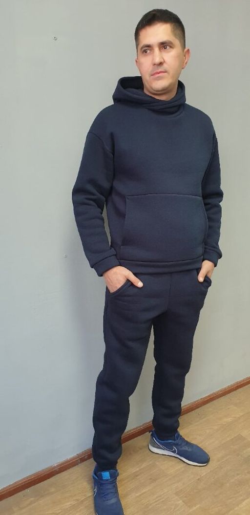 Костюм мужской утепленный ПРЕМИУМ качество, С НАЧЕСОМ футер 3х нитка - Knitka wear фото 4