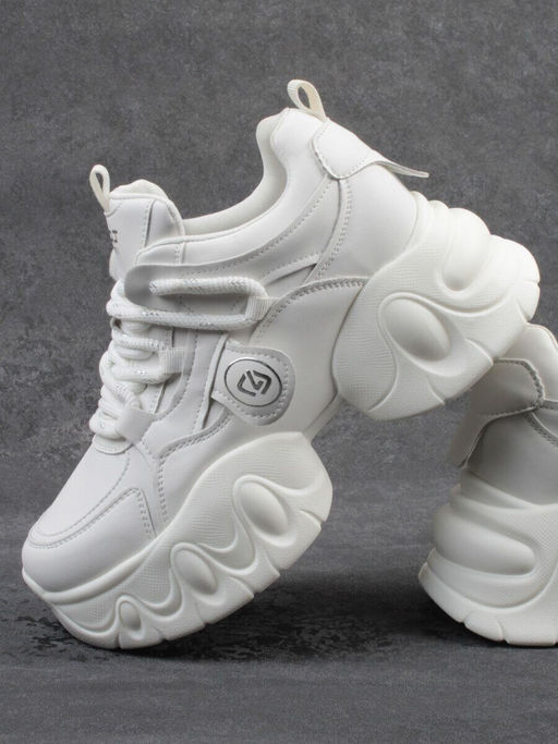 03-9D-1 WHITE Кроссовки женские (натуральная кожа, искусственная кожа)