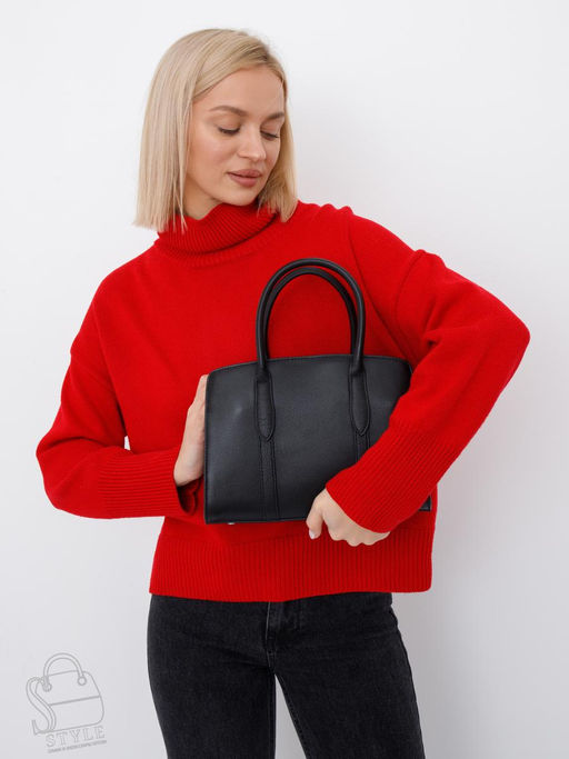 Сумка женская кожаная 8007-2S black Velina Fabbiano-Safenta