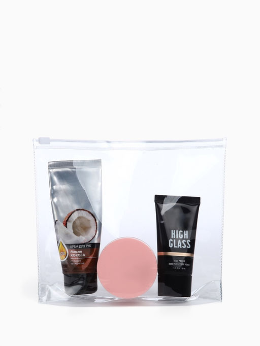 Цена за 3 шт. Косметичка для бассейна, с застёжкая зип-лок, прозрачная - Simaland фото 2