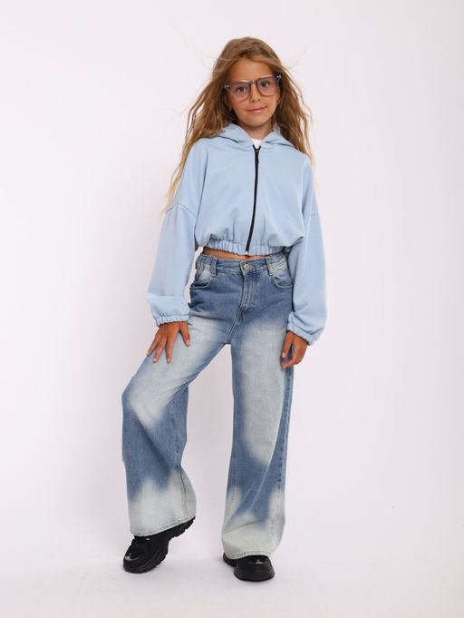 ТД051 Толстовка Porsch 2 (голубой) - Милаша фото 5