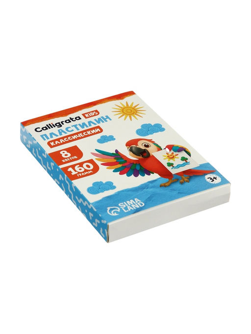 Пластилин «Calligrata kids: классический», 8 цветов, 160 г
