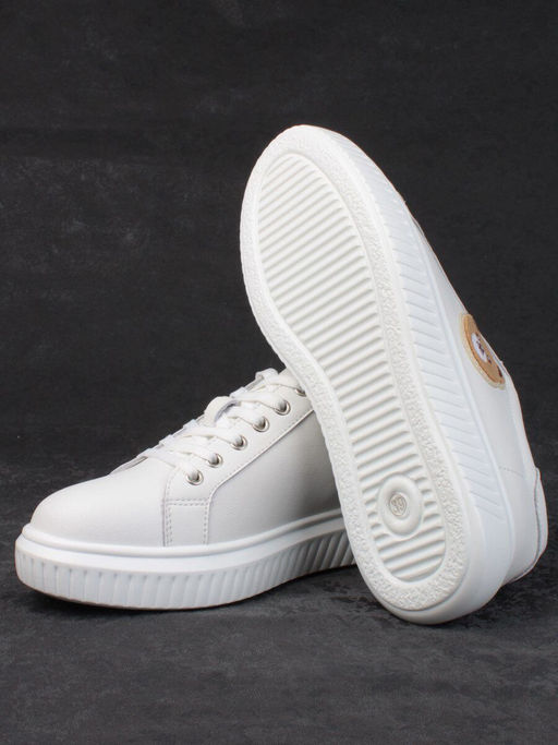 05-SD12-1D WHITE Кроссовки женские (натуральная кожа) - Фабричный китай фото 14