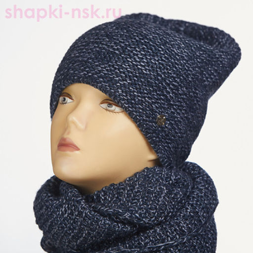 55335-1 Комплект женский (колпак+снуд) (56-58) - Static фото 27