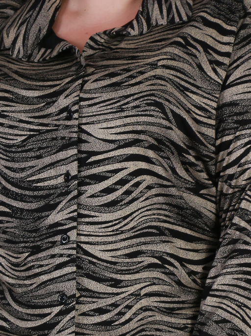 Рубашка женская больших размеров оверсайз - Almond фото 3