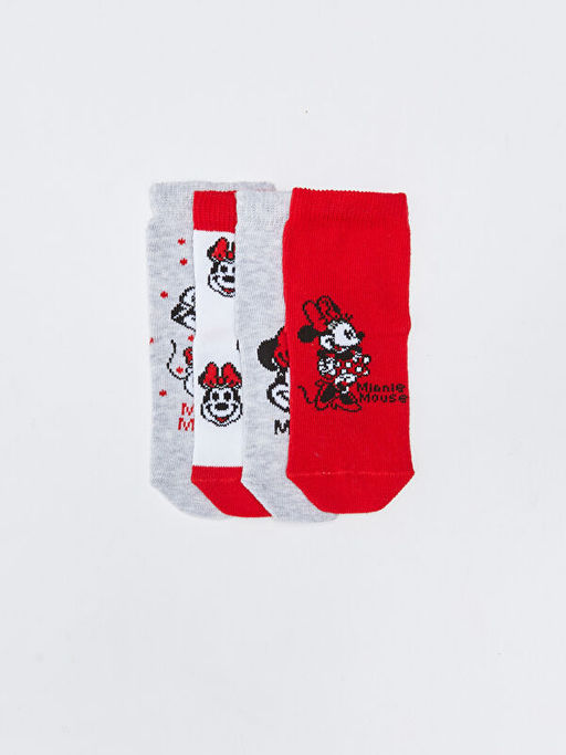 Minnie Mouse Desenli K?z Bebek Soket ?orap 4l? - Waikiki фото 3