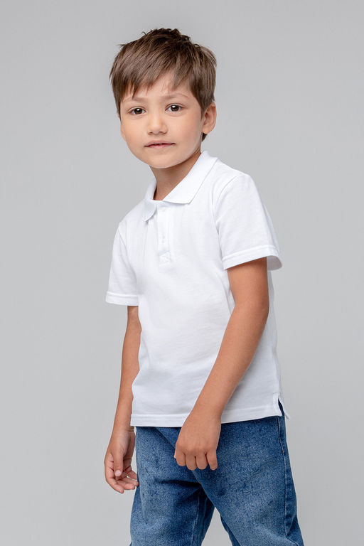 К 302108/белый джемпер-поло д/дет яс - Crockid фото 2