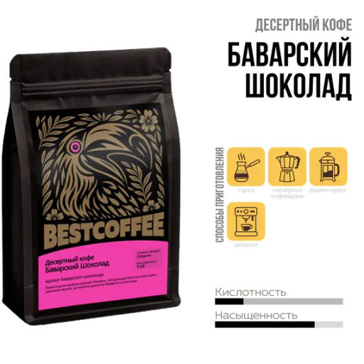 кофе Баварский Шоколад, упаковка 250 г