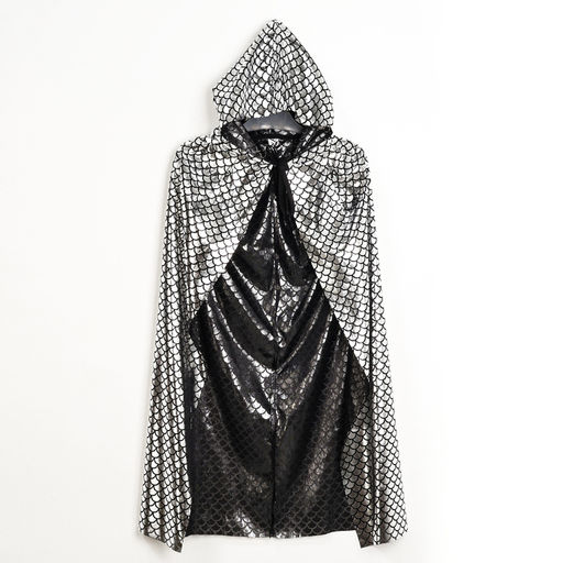 Карнавальный набор детский новогодний «Серебряная Змея»: плащ длина 80 см, маска