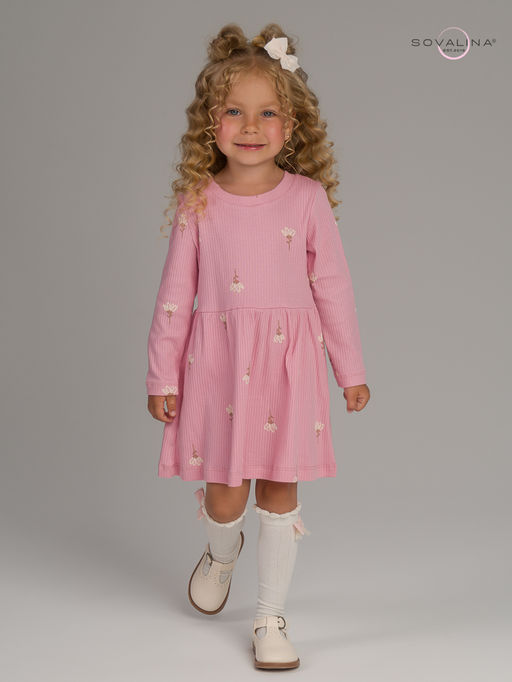 Платье Элла астра на пудре