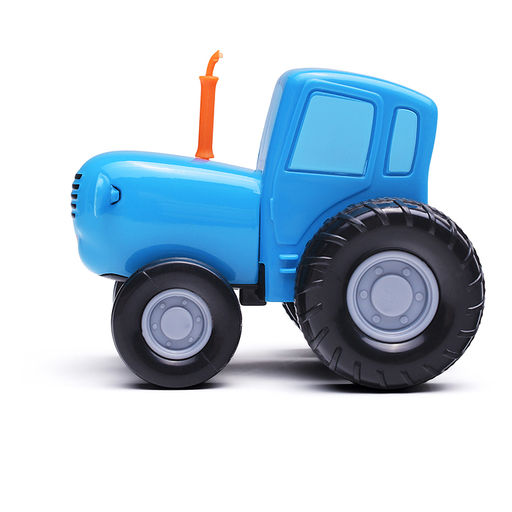 Машина металл "Синий трактор" с автоперевозчиком 7,5 см, синий