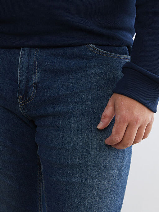 B?y?k Beden 750 Slim Fit Erkek Jean Pantolon