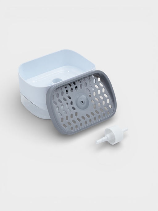 Дозатор для моющего средства с подставкой для губки Raccoon, губка в комплекте