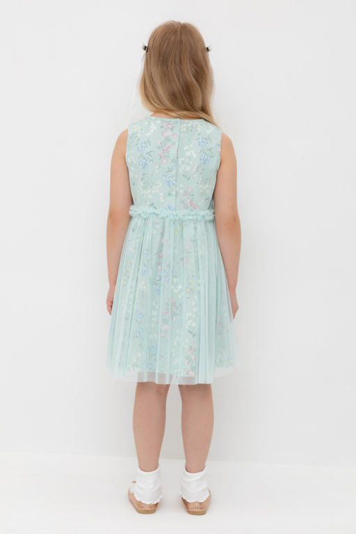 КР 5734-1/дымчатый нефрит,цветочный бал к547, платье