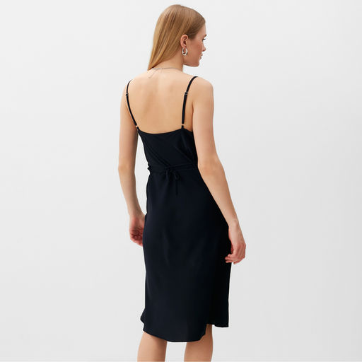 Платье женское короткое MINAKU: Casual Collection, чёрное, размер 46