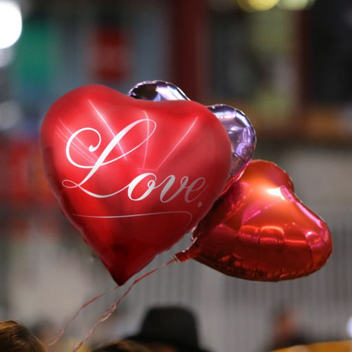 Цена за 5 шт. Шар воздушный фольгированный 18" «Я люблю тебя», красный