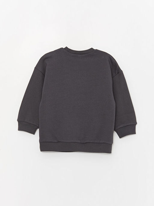 Bisiklet Yaka Bask?l? Erkek Bebek Sweatshirt - Waikiki фото 3