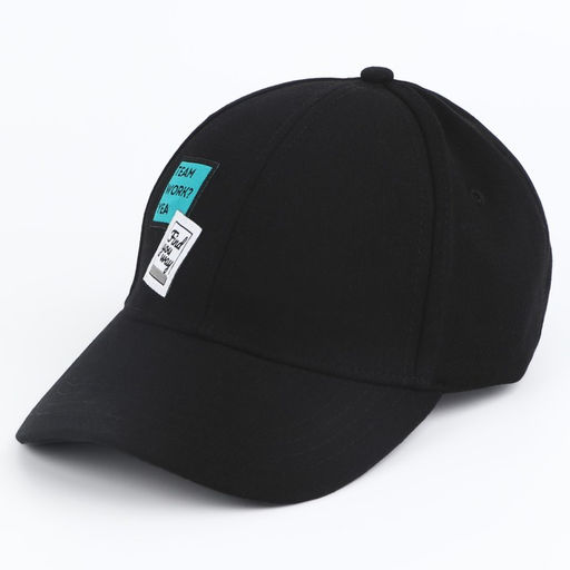 Кепка мужская Team Work, чёрная, р-р 56