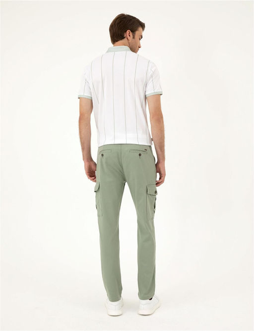 Ye_il Regular Fit Kanvas Pantolon - Pierre cardin фото 4