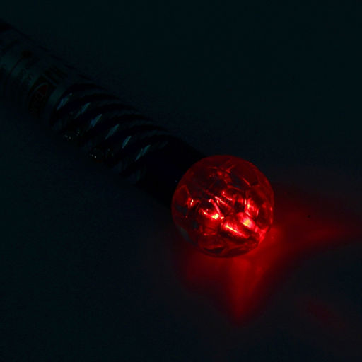 Цена за 24 шт. Фонарик Шар, на карабине, с лазером, светящийся, цвета МИКС - Simaland фото 4