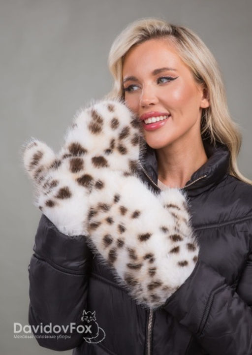 Варежки экомех рысь